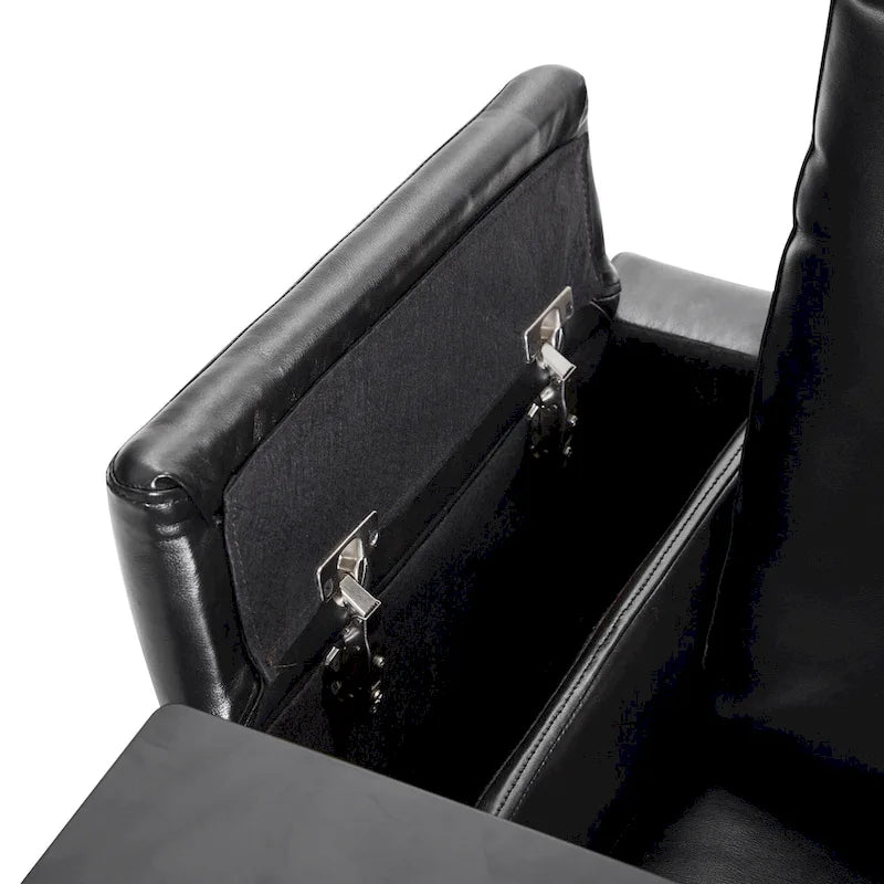 Power Motion Recliner with 2 Cup Holders and 360 Swivel Tray Table