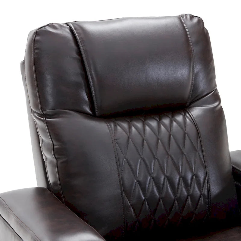 Power Motion Recliner with 2 Cup Holders and 360 Swivel Tray Table