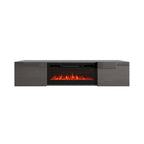 Cali EF Wall Mounted Electric Fireplace Modern 72 TV Stand