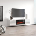 Cali EF Wall Mounted Electric Fireplace Modern 72 TV Stand