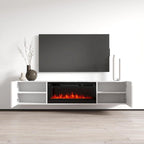 Cali EF Wall Mounted Electric Fireplace Modern 72 TV Stand