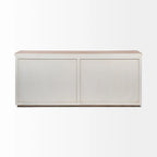 Fairview III Light Brown & White Solid Wood w/ 4 Cabinet Door Sideboard - 73W x 17D x 32H