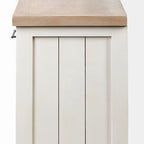 Fairview III Light Brown & White Solid Wood w/ 4 Cabinet Door Sideboard - 73W x 17D x 32H