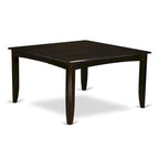 Dining Table Set Includes a Square Wooden Table with Butterfly Leaf and 8 Kitchen Dining Chairs, Cappuccino