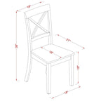 Dining Table Set Includes a Square Wooden Table with Butterfly Leaf and 8 Kitchen Dining Chairs, Cappuccino