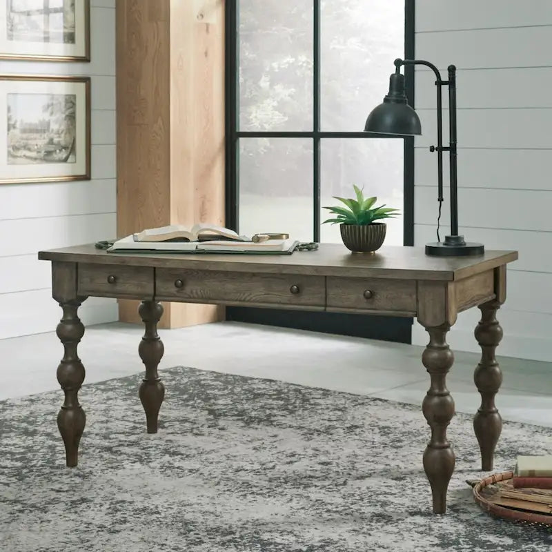 Americana Farmhouse Dusty Taupe Writing Desk