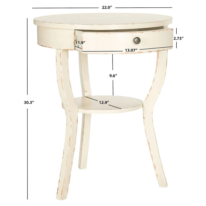Mercedes End Table - 22 x 22 x 30.3 - 22Wx22Dx30H