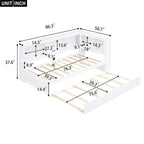 Twin Size Daybed with Trundle, Storage Cabinets and USB Ports