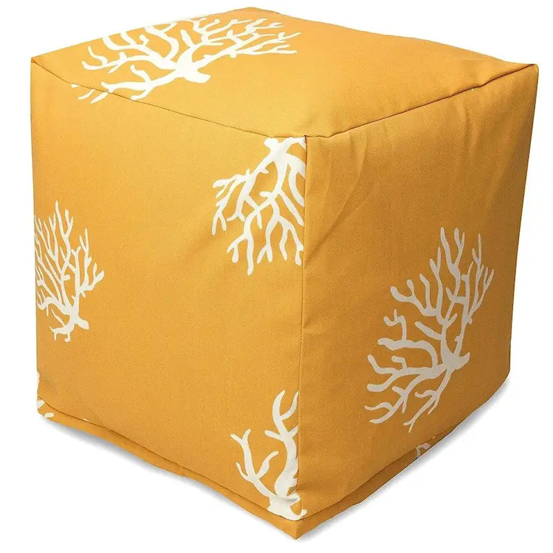  Coral Indoor / Outdoor Ottoman Pouf Cube