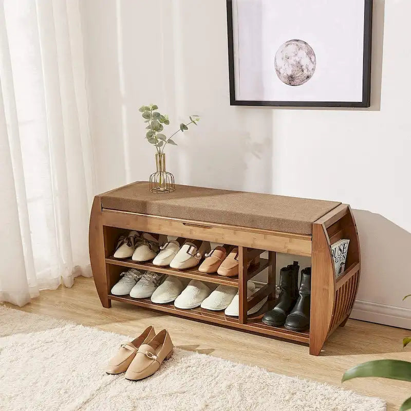 Multi-Tier Simple Shoe Rack, Shoe Changing Bench, Shoe Cabinet Combination, Multifunctional Storage Bench