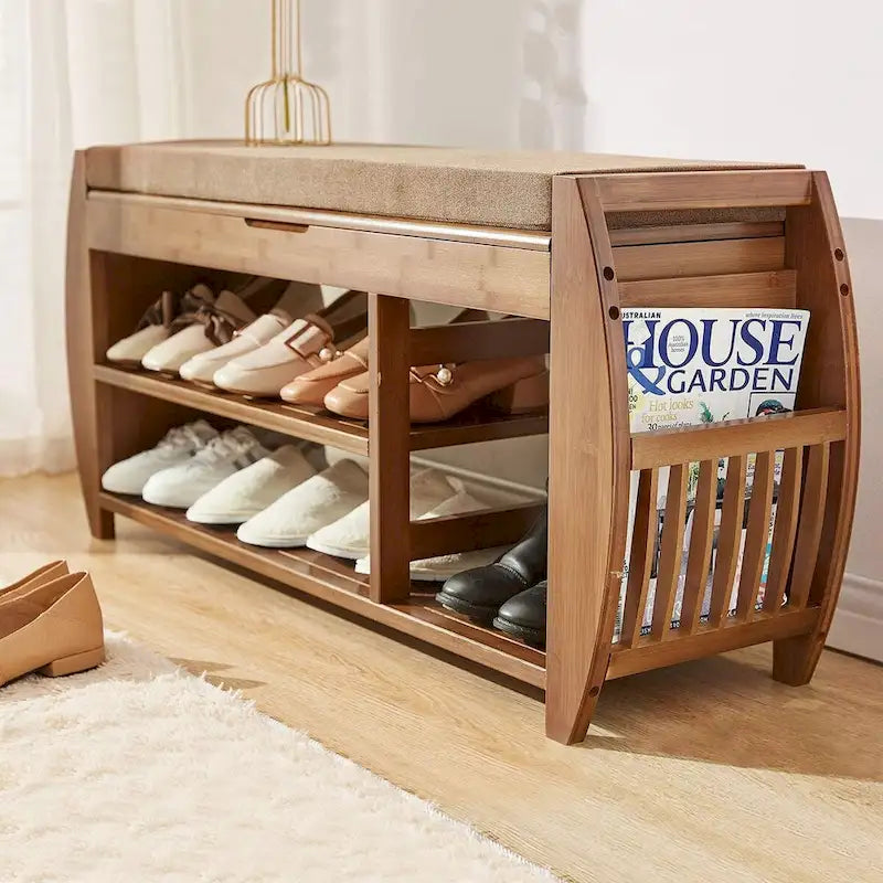 Multi-Tier Simple Shoe Rack, Shoe Changing Bench, Shoe Cabinet Combination, Multifunctional Storage Bench