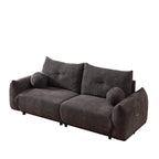 90 comfortable sofa with 2 cushions and 2 ball pillows