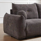 90 comfortable sofa with 2 cushions and 2 ball pillows