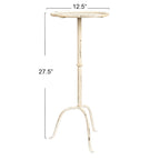 Round Metal Drink Table