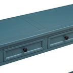 Console Table/Sofa Table with Storage Drawers and Bottom Shelf for Entryway Hallway