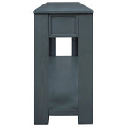 Console Table/Sofa Table with Storage Drawers and Bottom Shelf for Entryway Hallway