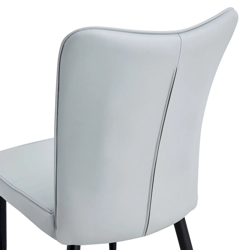 Modern Dining Chairs Set of 4 PU Leather Kitchen Upholstered Chairs