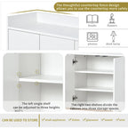 Modern Sideboard Elegant Buffet Cabinet with Large Storage Space