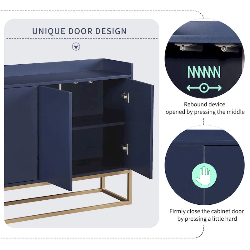Modern Sideboard Elegant Buffet Cabinet with Large Storage Space
