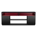 68 Modern Black Rectangular RGB LED TV Stand Media Console for up to 75 TV